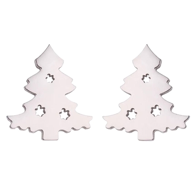 juleøreringe-juletræ-sølv-look