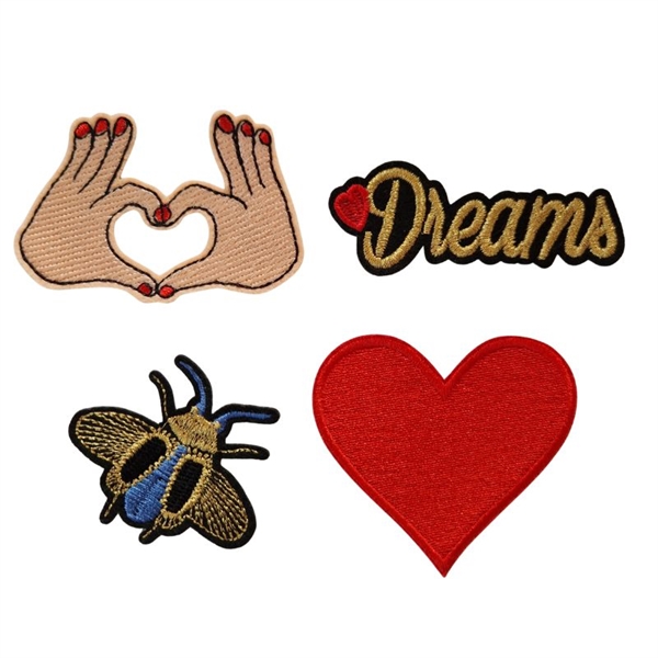 Strygemærker "Lovedreams" 4 stk. 