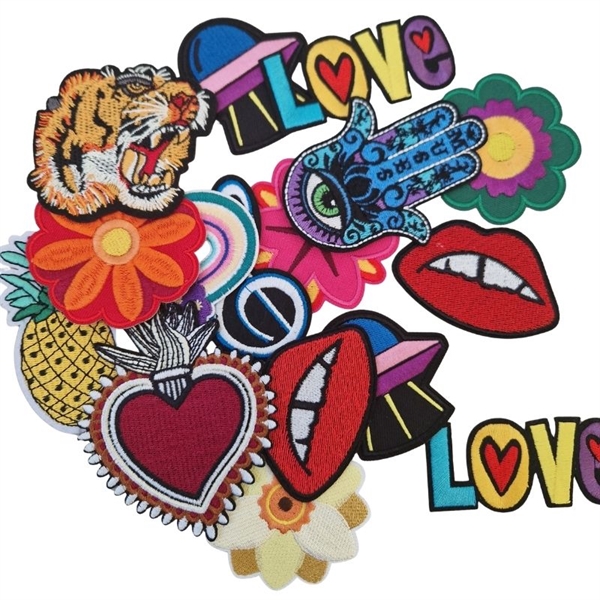 Strygemærker sæt 3 stk "Farvoritter"