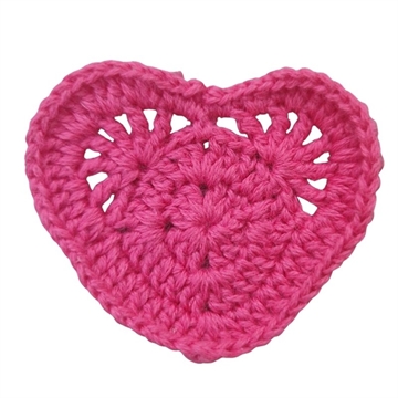 SYMÆRKE hjerte pink 5x4,5 cm