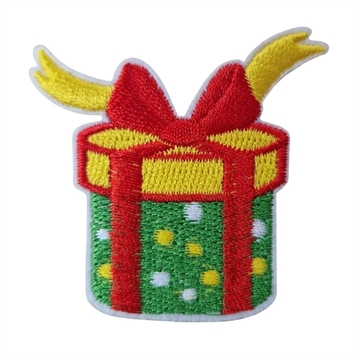 Strygemærke julegave 5x6 cm