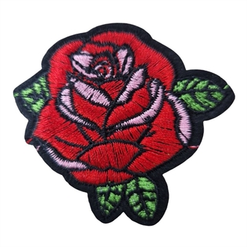 SYMÆRKE rød rose 6x5,5 cm