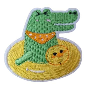 Strygemærke krokodille 6x5,5cm