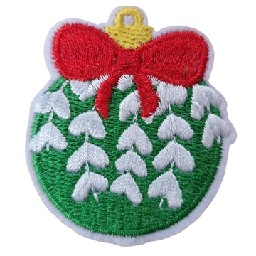 Strygemærke julekugle 4,5x5 cm