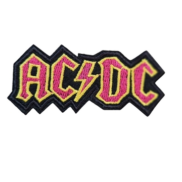 Strygemærke "AC/DC" 8,5x3,5 cm