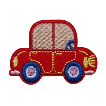 Strygemærke bil rød 6x4