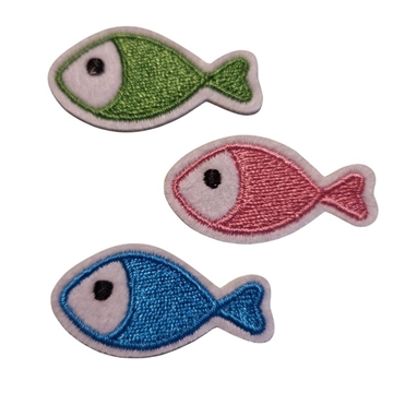 Strygemærke fisk 3 stk