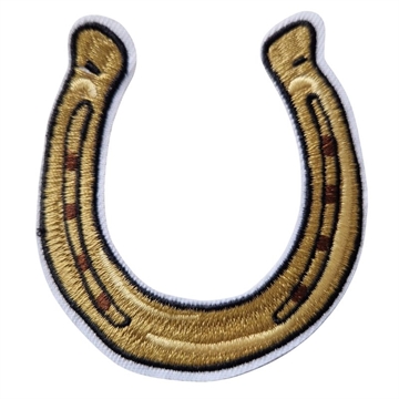 Strygemærke hestesko 7x8 cm