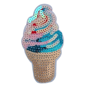 Strygemærke softice 6x11 cm palietter  