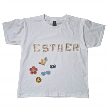 Krea t-shirt girl - grå