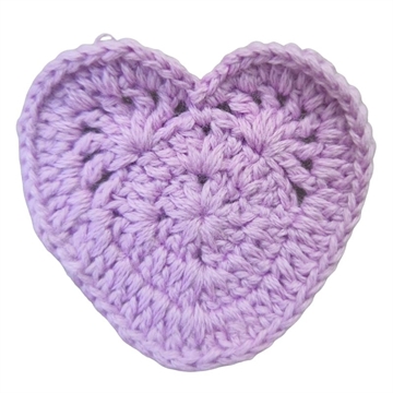 SYMÆRKE hjerte lilla 5x4,5 cm