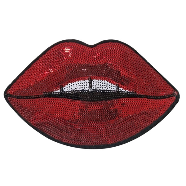 Strygemærke mund 16x10 cm 2. SORTERING