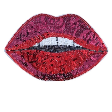 Strygemærke mund 21x13 cm 2. SORTERING