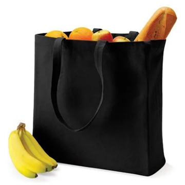 Stort indkøbsnet canvas sort