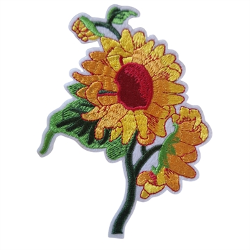 Strygemærke Solsikke 13x9 cm