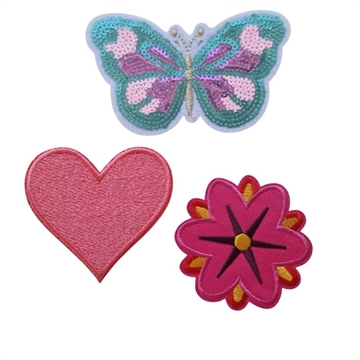 Strygemærke sæt 3 stk "Looks like summer"