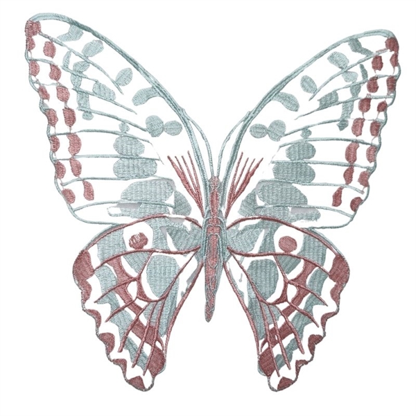 Applikation sommerfugl 29x29 cm