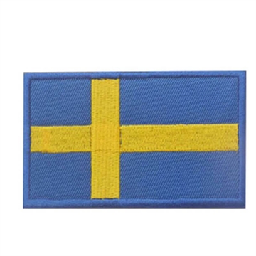 Symærke svensk flag velcro 5x8 cm
