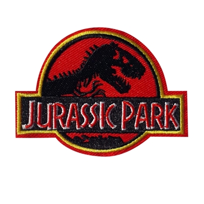 Strygemærke-jurassicpark-rød-gul-sort