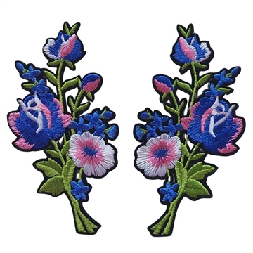strygemærker-blomsterranker-blå-pink