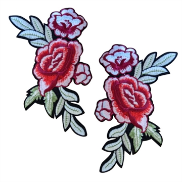 strygemærker-blomster-roser-sæt