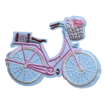 strygemærke-cykel-pige
