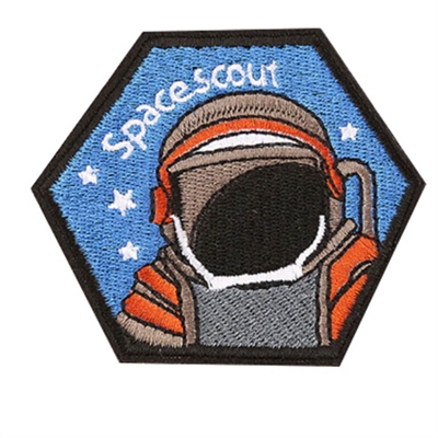 strygemærke-astronaut-sekskantet-"spacescout"