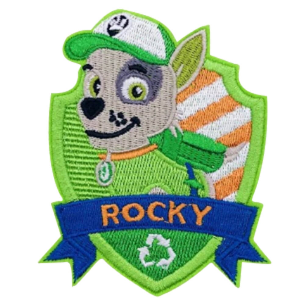 strygemærke Paw Patrol, Rocky 9x10 cm I God kvalitet