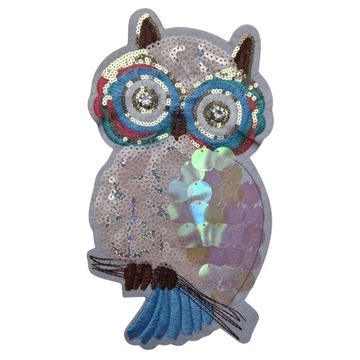 SYMÆRKE ugle lyserød 25x16 cm