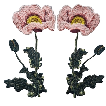 SYMÆRKE valmuer sæt 29x15 cm