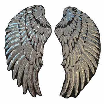 Strygemærke 36x18 cm vinger 2. SORTERING