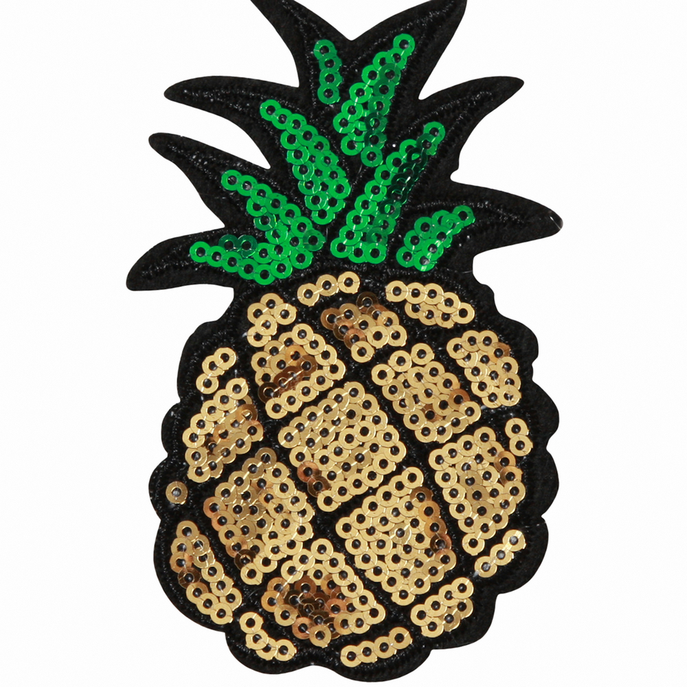 ekstensivt købe Shredded Strygemærke ananas pailetter 8x5 cm I Stryg på tøjet I Køb nu
